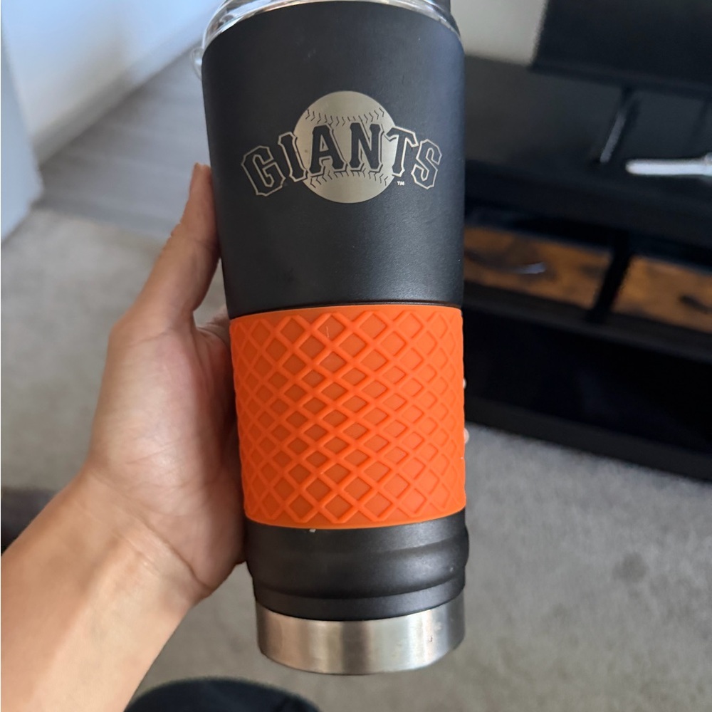 Giants Black and Orange Travel Mug 24oz baseball